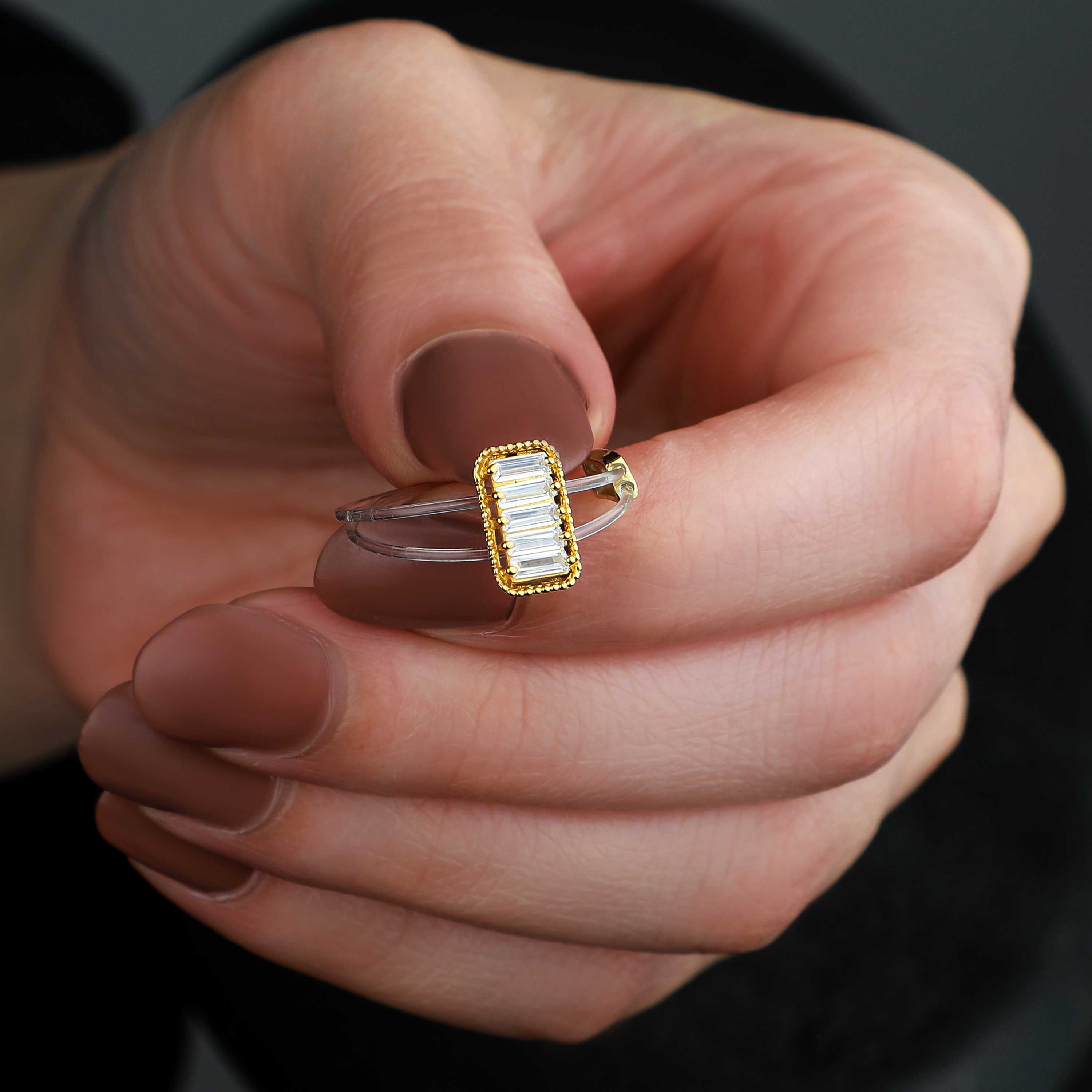 18 karat gold ring, Turkish made - (H-0659)